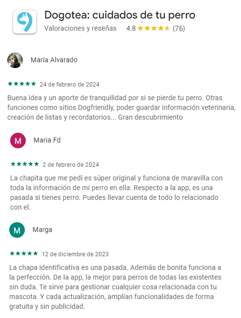 Reseñas de Play Store