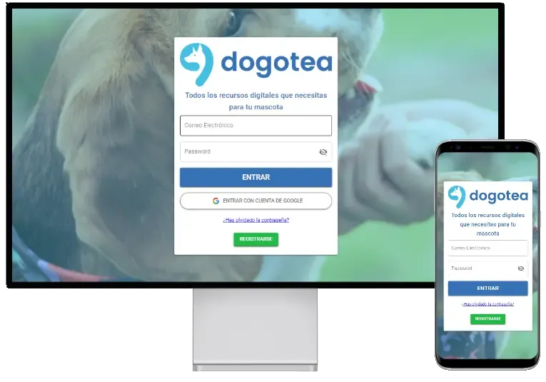 Página de login DOGOTEA